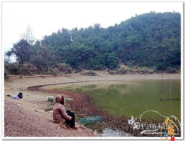 野钓日记----新年首钓野山塘，俺与夫人联袂往
