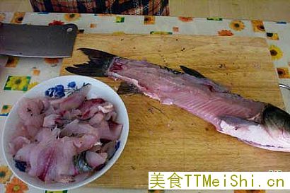 用鲁班的野生草鱼做的美味佳肴--水煮鱼 图