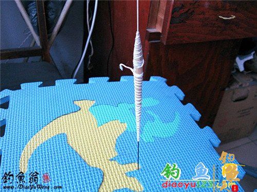 然后就是插在一个地方干燥24小时后再拆线打磨