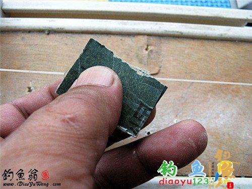 顺便打磨一下漂尾的锥度