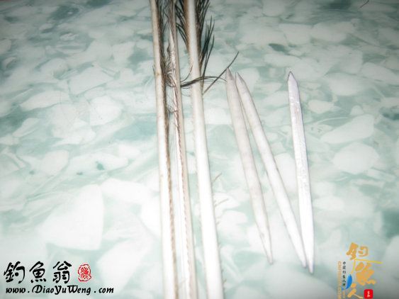 孔雀羽浮漂的制作-[钓鱼人 自制浮漂]