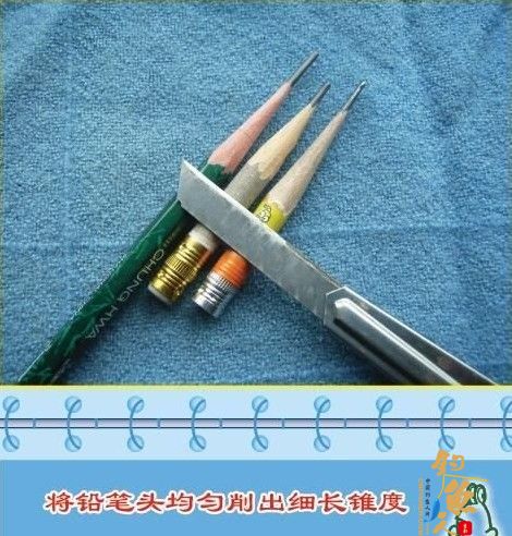 简易铅笔棍和塑料管浮漂制作 大量图片说明