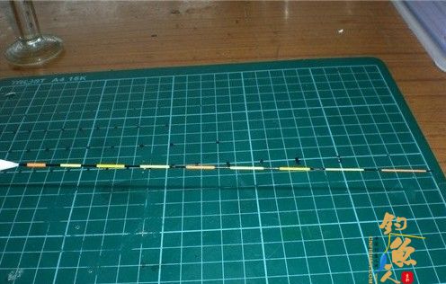 钓鱼人跟我一起自制孔雀羽浮漂(下) 上色