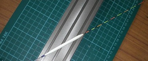 自制孔雀羽浮漂 图