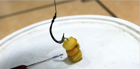 自制(专钓大鱼)新式挂玉米粒的钩组 8