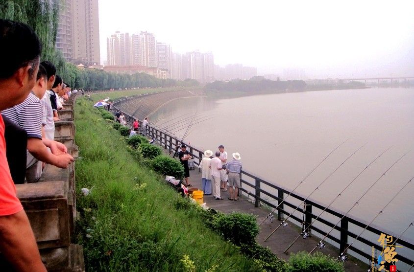 遂宁：清晨为抢钓鱼位起争执引众人围观 2