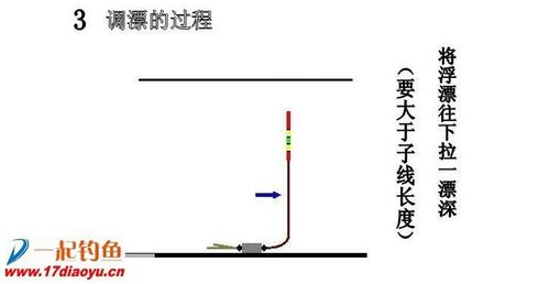 手杆钓鱼调漂技巧