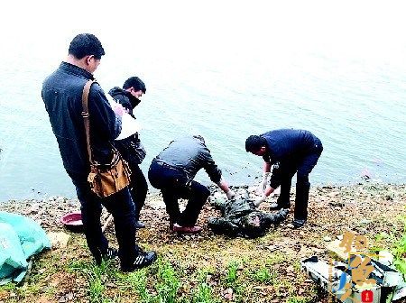 岳阳市民观看钓鱼发现浮尸 死者胸前有龙形文身 图