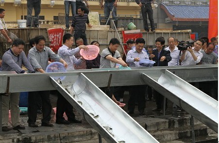 大湖股份启动第十一届人工增殖放流活动 组图