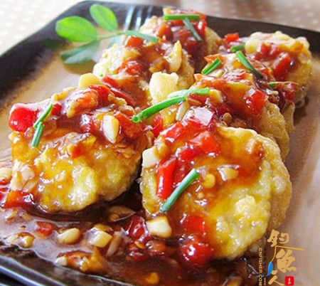  鱼虾小茄饼食材.做法