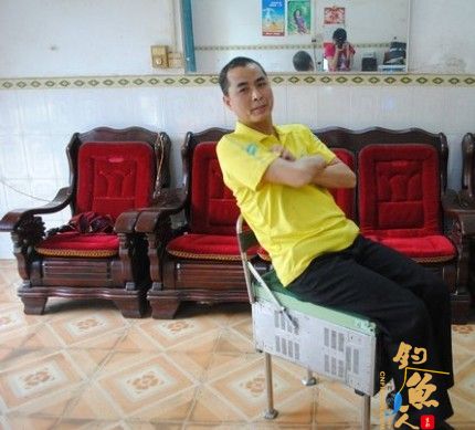 自制全铝不锈钢前后脚可升降钓箱 给钓友们看看我的成果