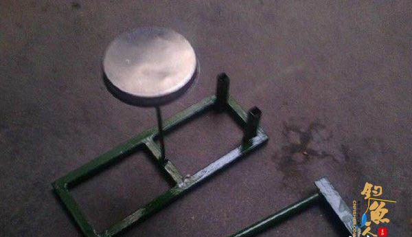 休闲野钓简易支架拉饵盘自制过程 全图 8P 