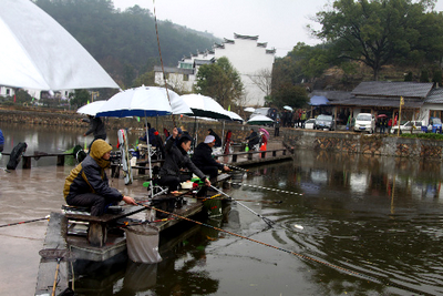 浙江建德首届钓鱼大赛在三都渔村举行 组图