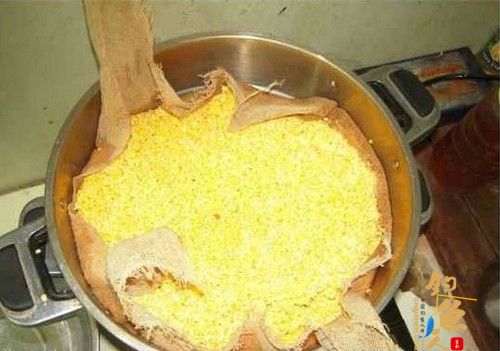 自制玉米粒窝料的过程
