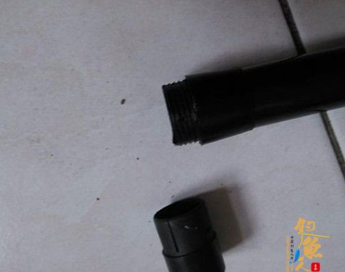 diy渔具玻璃钢鱼竿改装成抄网柄