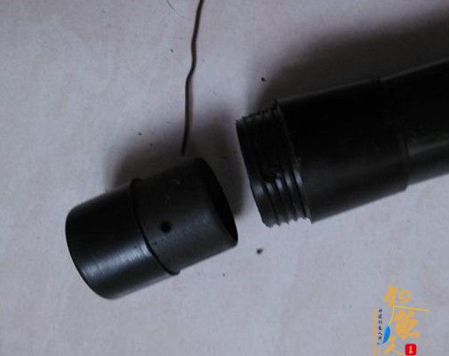 diy渔具玻璃钢鱼竿改装成抄网柄