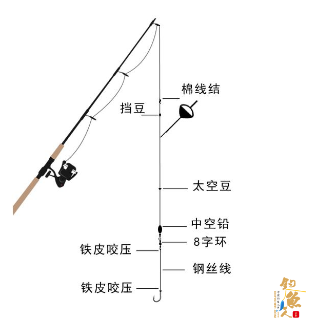 海钓鲈鱼怎么绑钓组?两种绑法图解