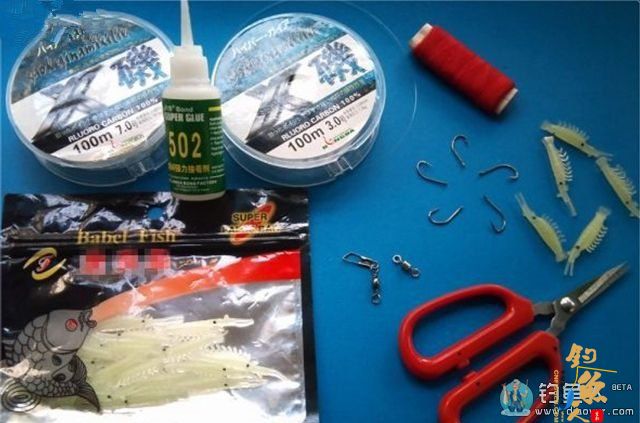 海竿串钩路亚鳜鱼和翘嘴鱼(附假虾制作方法)