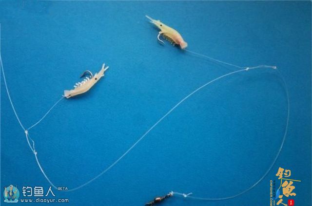 海竿串钩路亚鳜鱼和翘嘴鱼(附假虾制作方法)