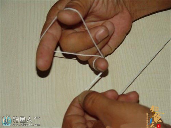 图说路亚钓前导线GT结的绑法