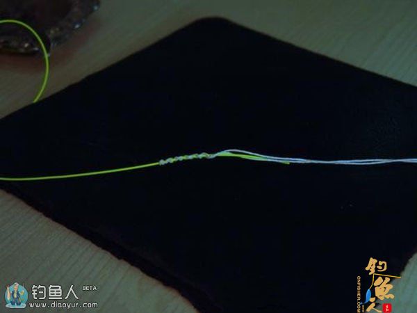 图说路亚钓前导线GT结的绑法