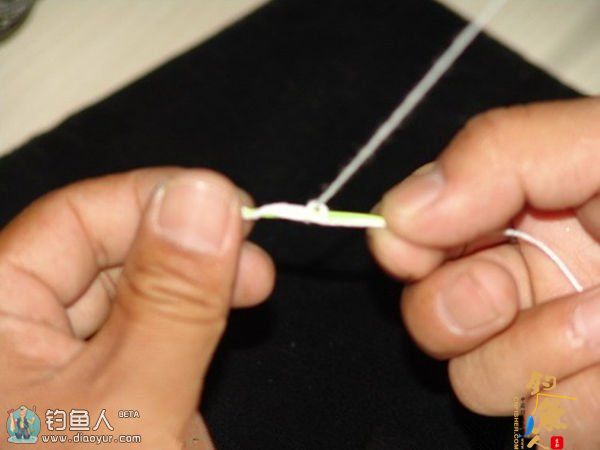 图说路亚钓前导线GT结的绑法