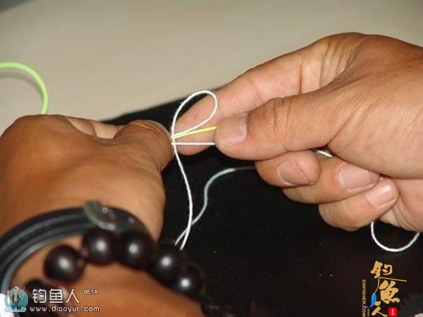 图说路亚钓前导线GT结的绑法