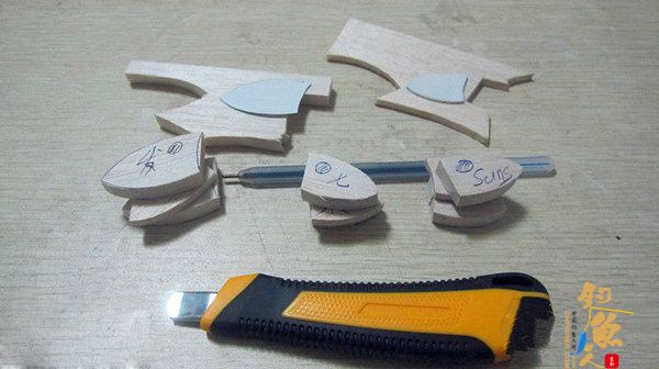 路亚diy小不点波趴拟饵的制作图解 巴尔杉材质