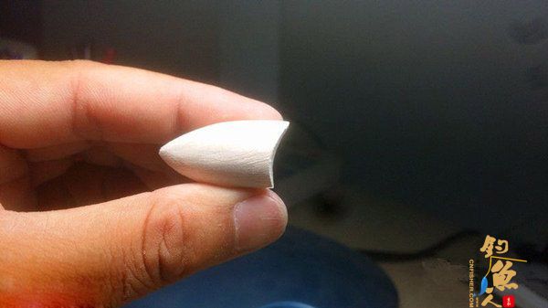 路亚diy小不点波趴拟饵的制作图解 打磨好的成品