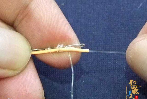 图解:飞蝇钓的主线与前导线连接法