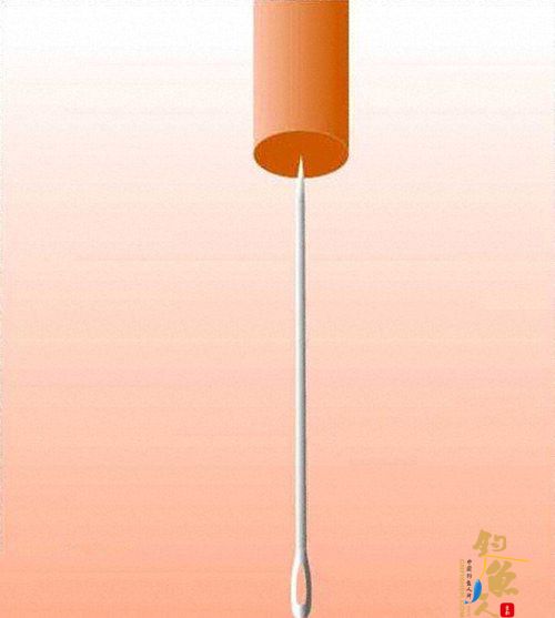 图解:飞蝇钓的主线与前导线连接法