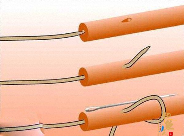 图解:飞蝇钓的主线与前导线连接法