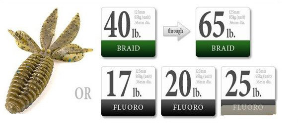 浅析路亚各钓组的用线指引