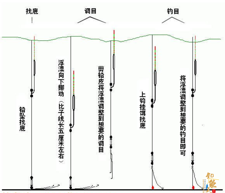浮漂找底的调钓过程以及吃口反应