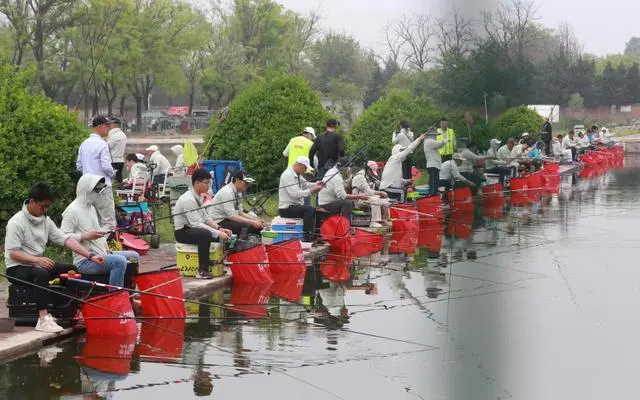 北京市家庭钓鱼比赛，60个家庭120名选手比拼钓技