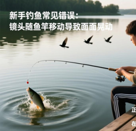 台钓上鱼怎么拍？手机支架加预判，轻松记录清晰瞬间