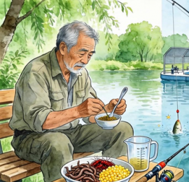 台钓开饵技巧：春末夏初怎么配饵料？避开小杂鱼用香饵