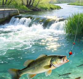 台钓鲈鱼技巧：春季选位用饵实战分享，学会浮漂调钓是关键